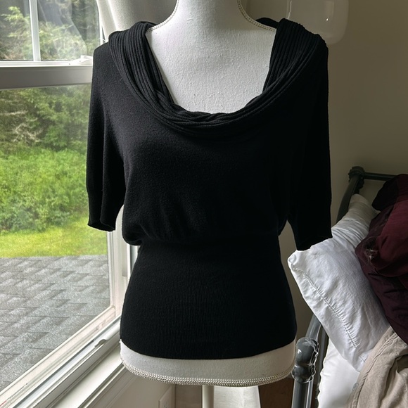 Black Cowlneck Sweater Apt.9 size Large - Picture 1 of 5
